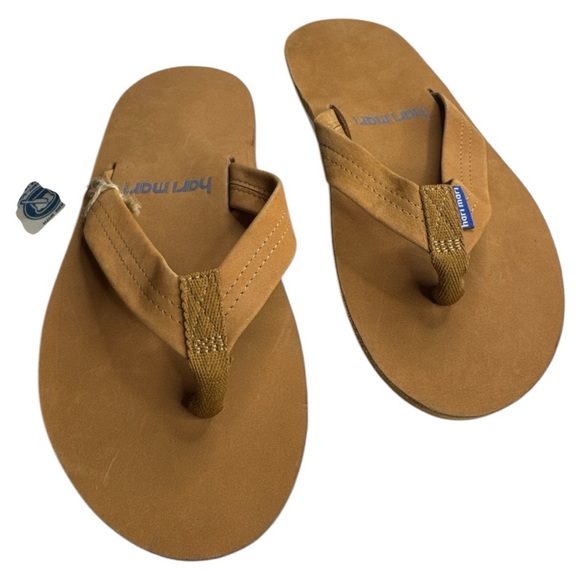 Hari Mari Fields Tan/Blue Flip Flops Shoe NWT Size:9 - Picture 10 of 11